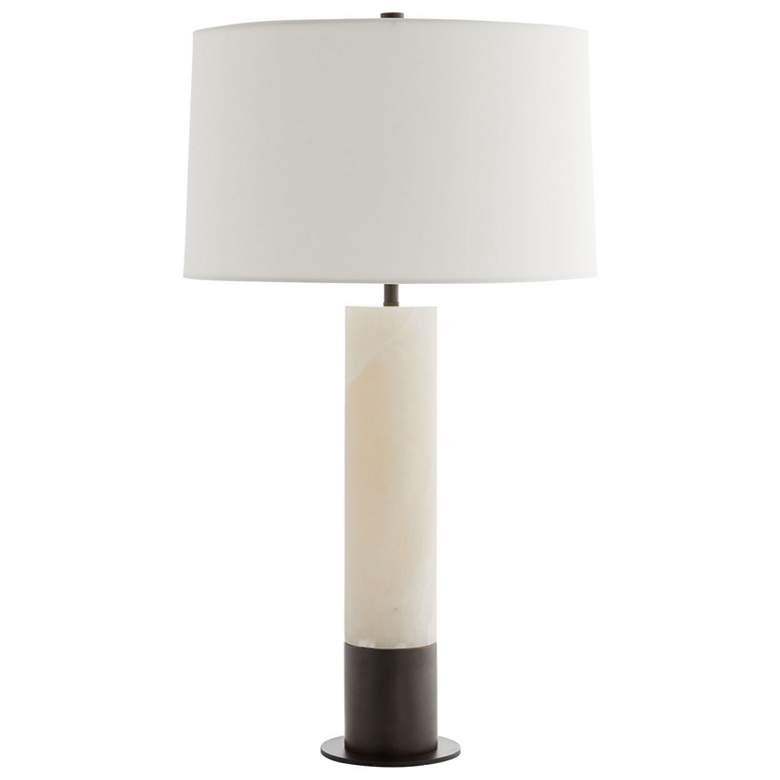 Image 1 Arteriors Home Nashik 31 inch Bronze and White Alabaster Modern Table Lamp