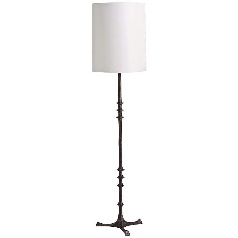 Image 1 Arteriors Home Nathan Black Gesso Floor Lamp