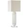 Arteriors Home Nicole White Etched Glass Table Lamp