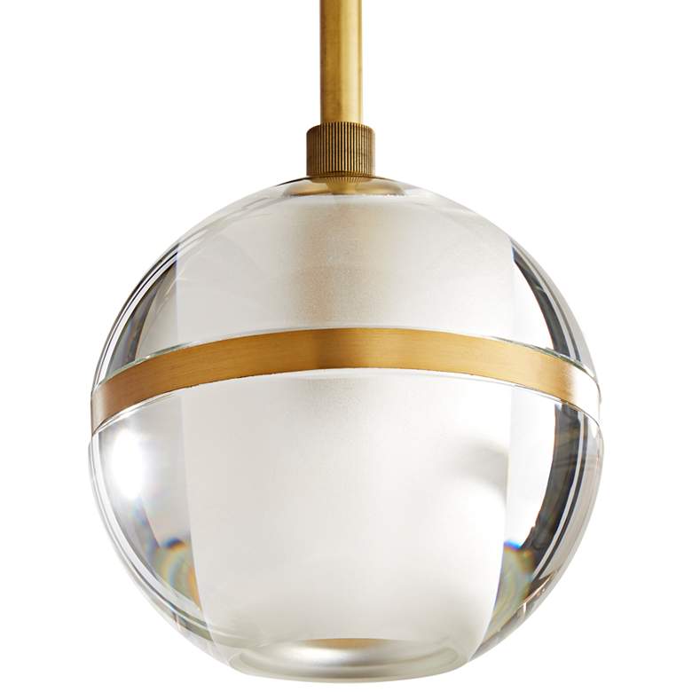 Image 6 Arteriors Home Noble 6"W Clear Crystal Globe Mini Pendant more views
