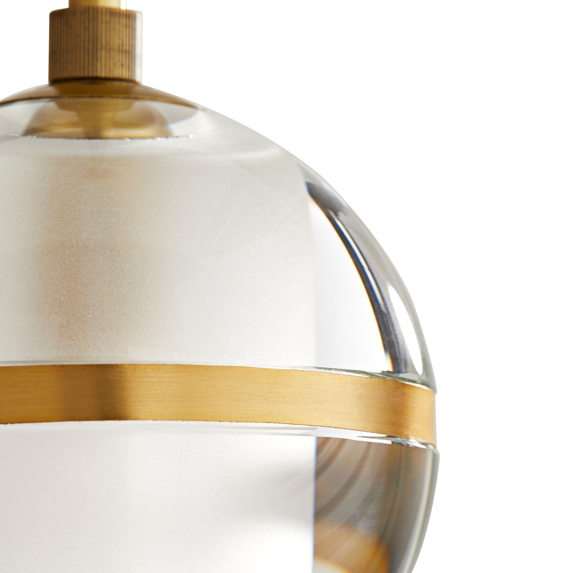 Arteriors Home Noble 6"W Clear Crystal Globe Mini Pendant