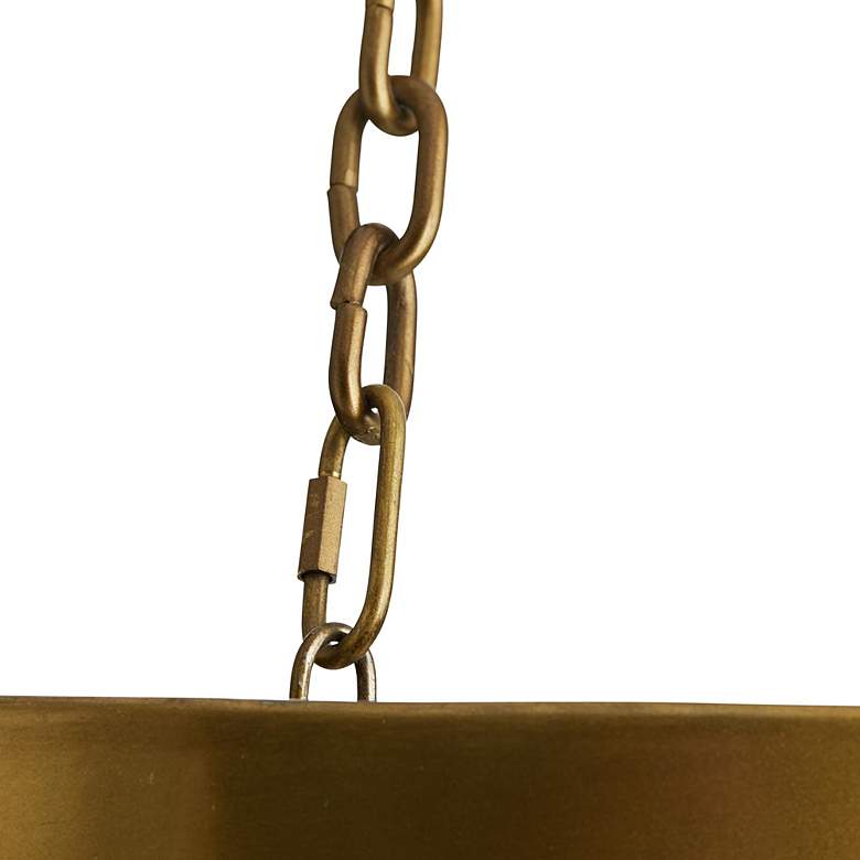 Image 5 Arteriors Home Nolan 30" Wide Vintage Brass Pendant Light more views