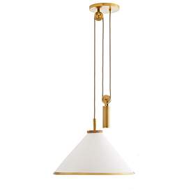 Image1 of Arteriors Home Norfolk 20 1/2"W Antique Brass Pendant Light