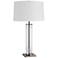 Arteriors Home Norman Brown Nickel Clear Glass Table Lamp