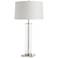 Arteriors Home Norman Polished Nickel Clear Glass Table Lamp