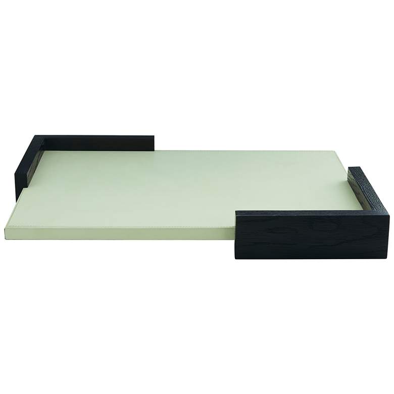 Image 1 Arteriors Home Odin Ivory Wood Rectangular Tray