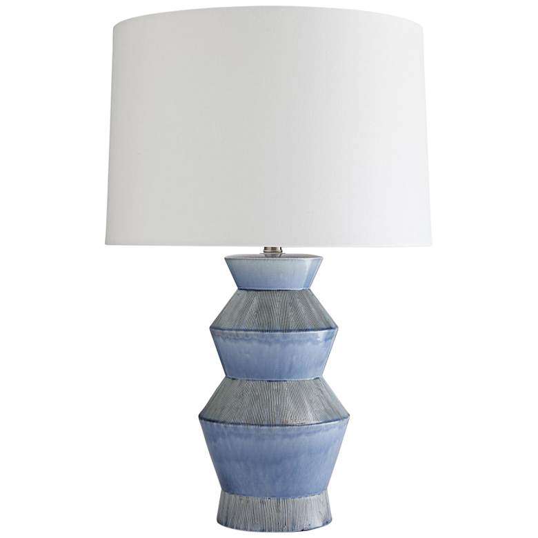 Image 1 Arteriors Home Ogden 28 inch Provincial Blue Porcelain Table Lamp
