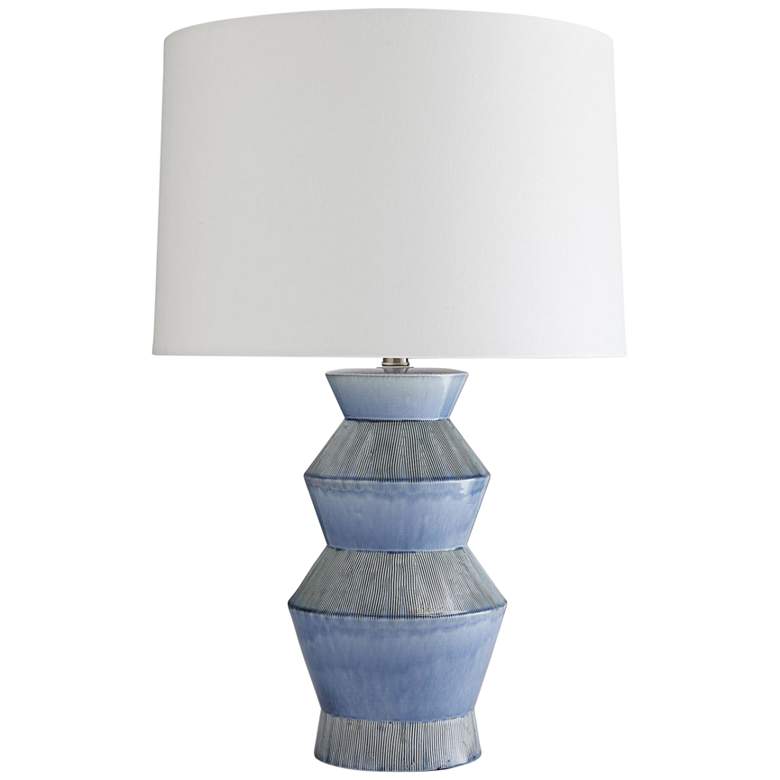Image 1 Arteriors Home Ogden 28" Provincial Blue Porcelain Table Lamp