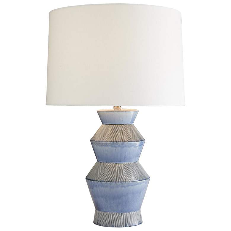 Image 2 Arteriors Home Ogden 28" Provincial Blue Porcelain Table Lamp more views