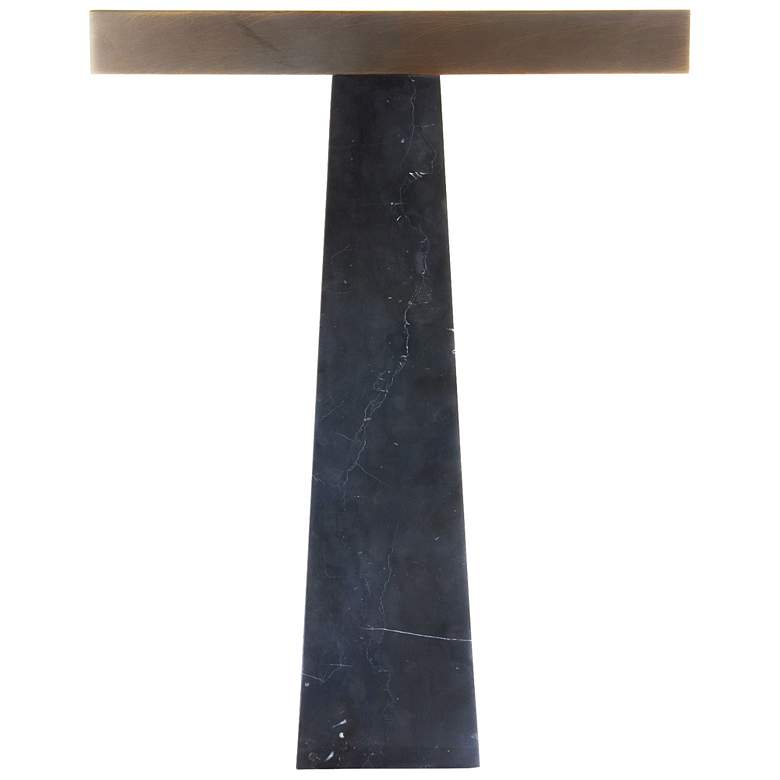 Image 1 Arteriors Home Osbert 18 inch Bronze and Black Marble Table Lamp