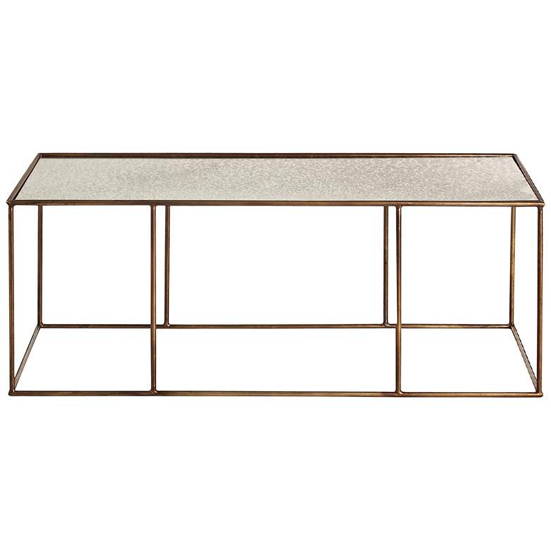 Image 1 Arteriors Home Othello Antique Mirror Top Coffee Table