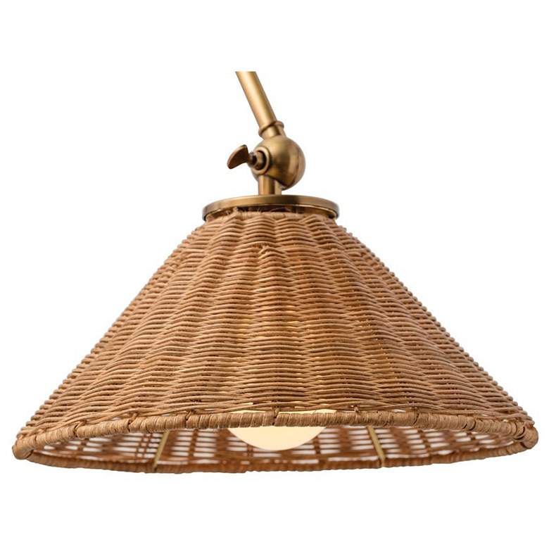 Image 2 Arteriors Home Padma Antique Brass Wall Lamp more views