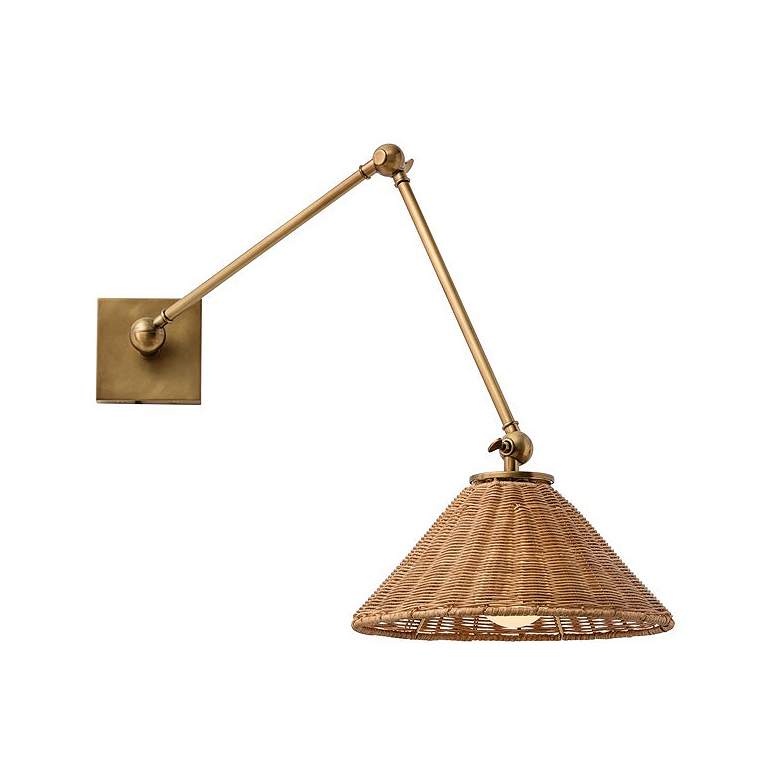 Image 3 Arteriors Home Padma Antique Brass Wall Lamp more views
