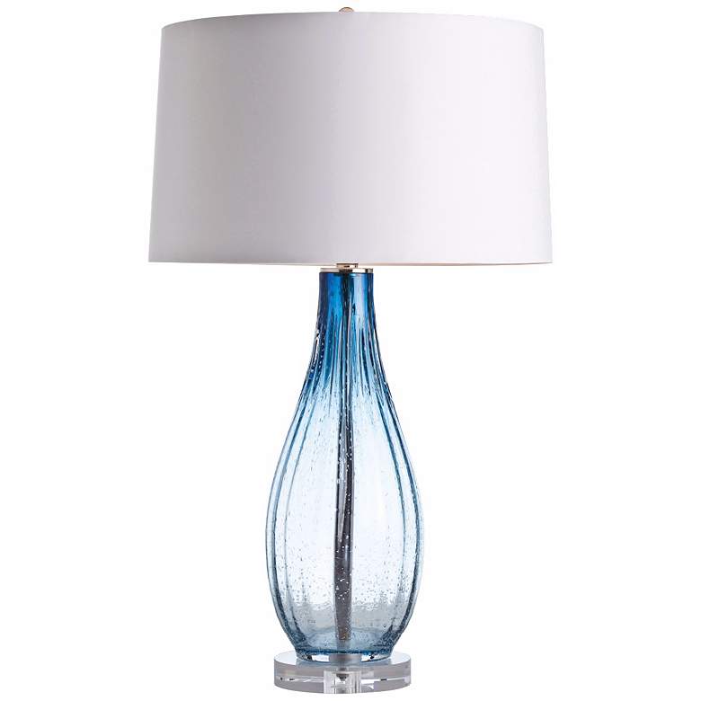 Image 1 Arteriors Home Parkland Blue Optic Glass Table Lamp