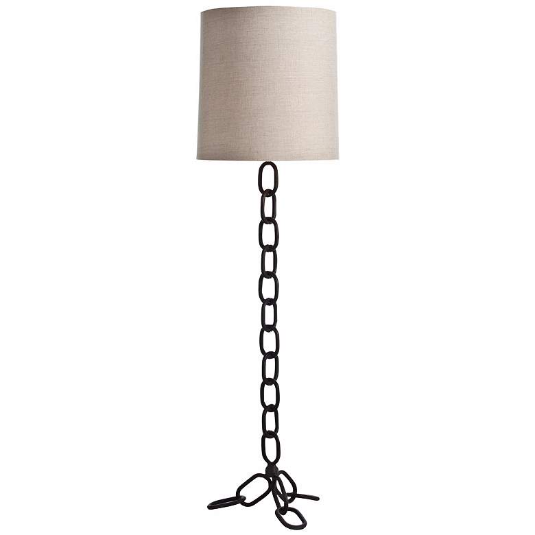 Image 1 Arteriors Home Paxton Natural Iron Chain Floor Lamp