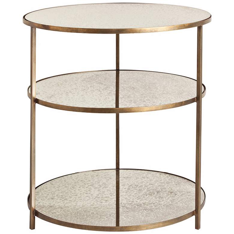 Image 1 Arteriors Home Percy Mirror and Brass Side Table