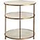 Arteriors Home Percy Mirror and Brass Side Table