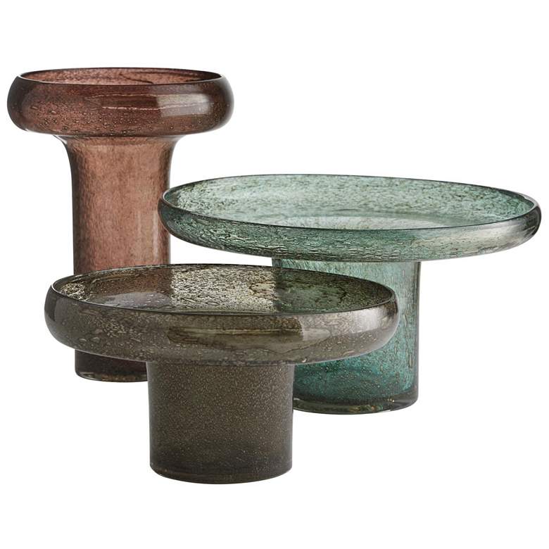 Image 1 Arteriors Home Phoebe Smoke 3-Piece Decorative Vase Set