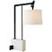 Arteriors Home Piloti 31" Black Metal and Faux Marble Desk Lamp