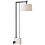 Arteriors Home Piloti 76 1/2" High Black and Faux Marble Floor Lamp