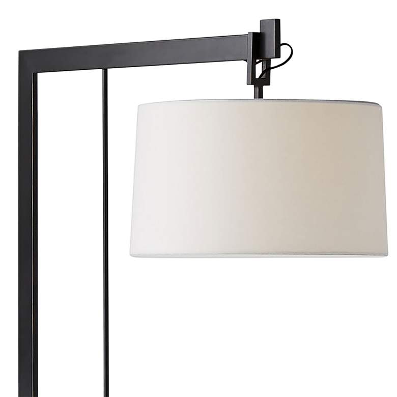Image 3 Arteriors Home Piloti 76 1/2 inch High Black and Faux Marble Floor Lamp more views