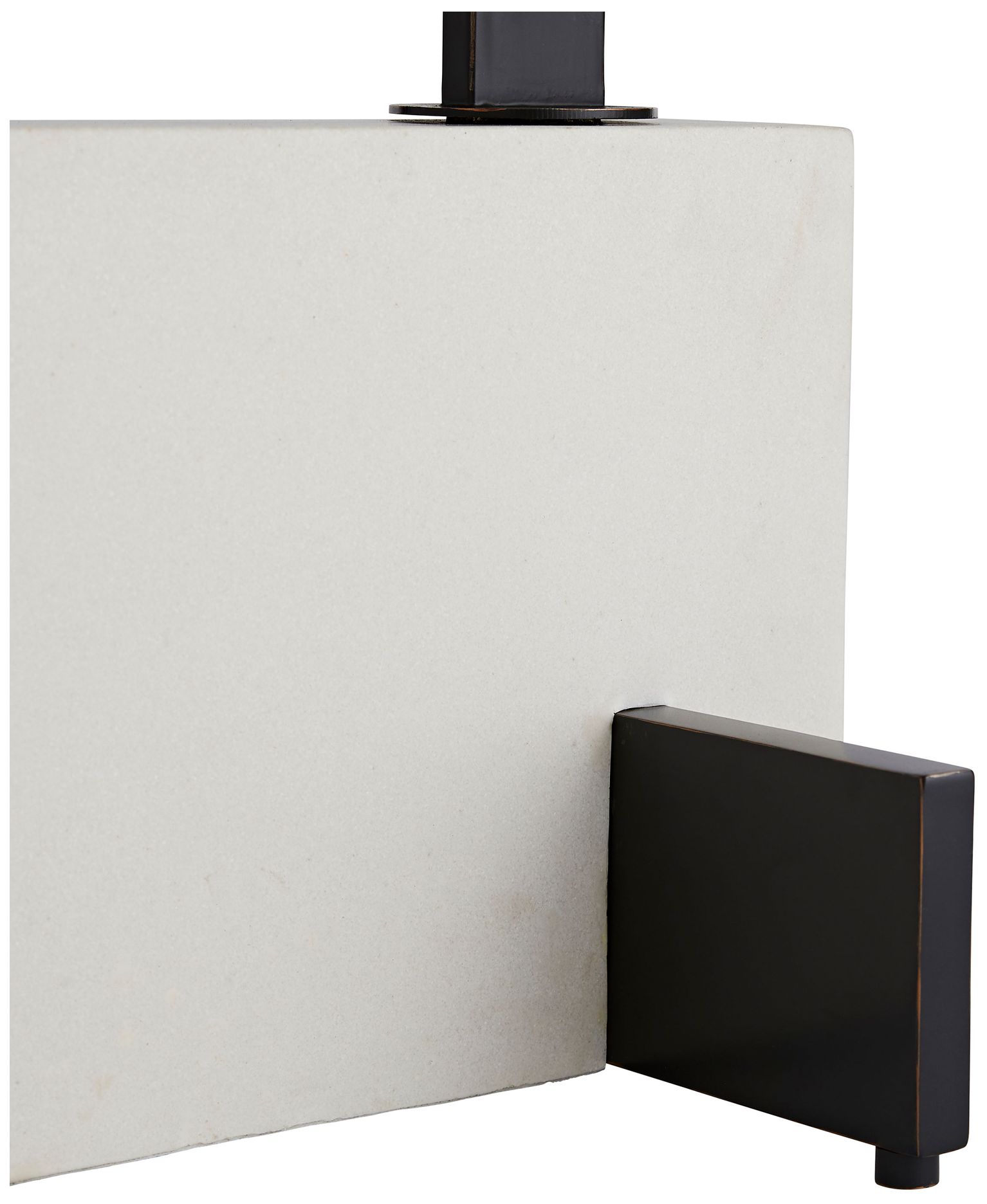 Image 6 Arteriors Home Piloti 76 1/2" High Black and Faux Marble Floor Lamp more views