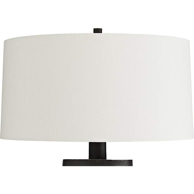 Image 2 Arteriors Home Prague 29 1/2" Blackened Metal Column Table Lamp more views