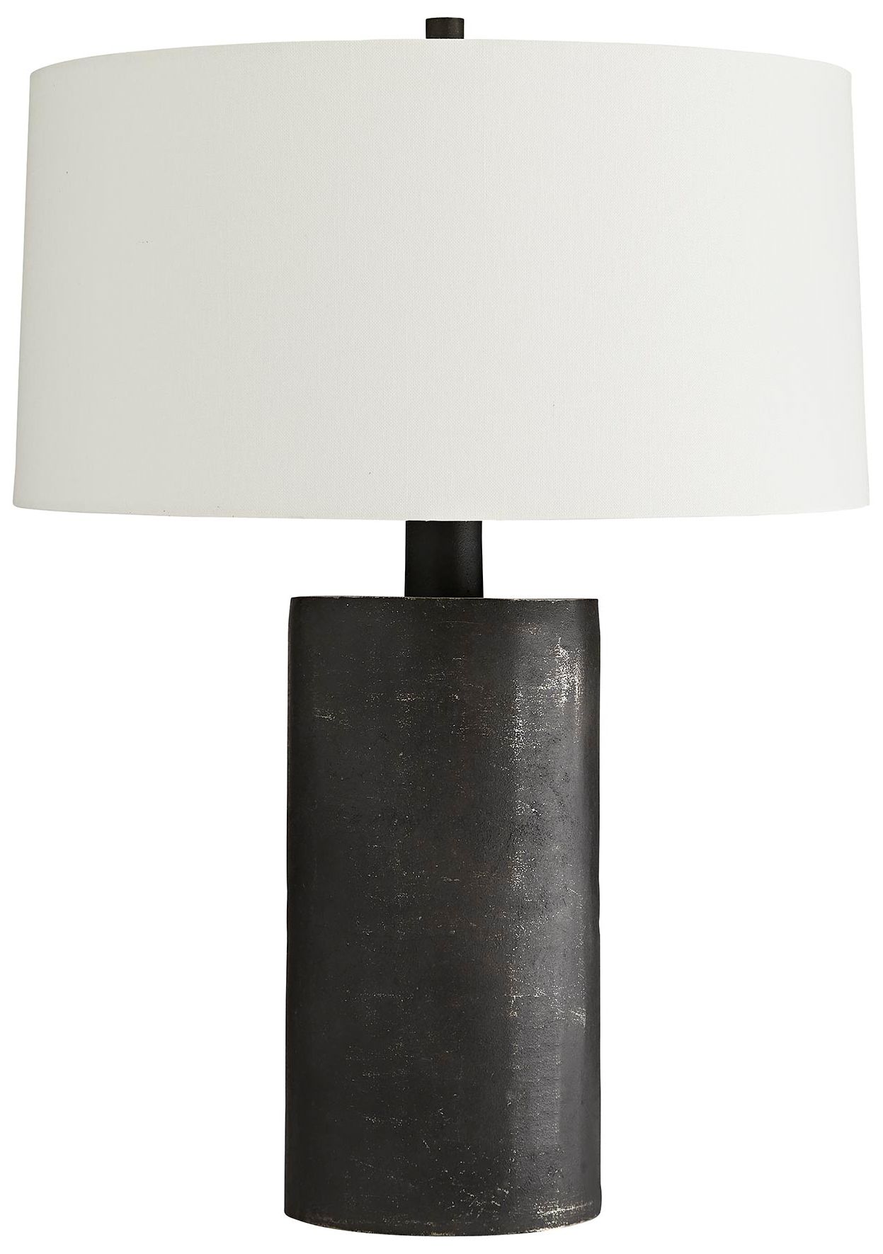 Image 4 Arteriors Home Prague 29 1/2" Blackened Metal Column Table Lamp more views