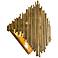 Arteriors Home Prescott 16 1/2" High Gold Leaf Wall Sconce