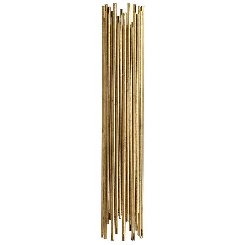 Image 1 Arteriors Home Prescott 26" High Gold Leaf Wall Sconce