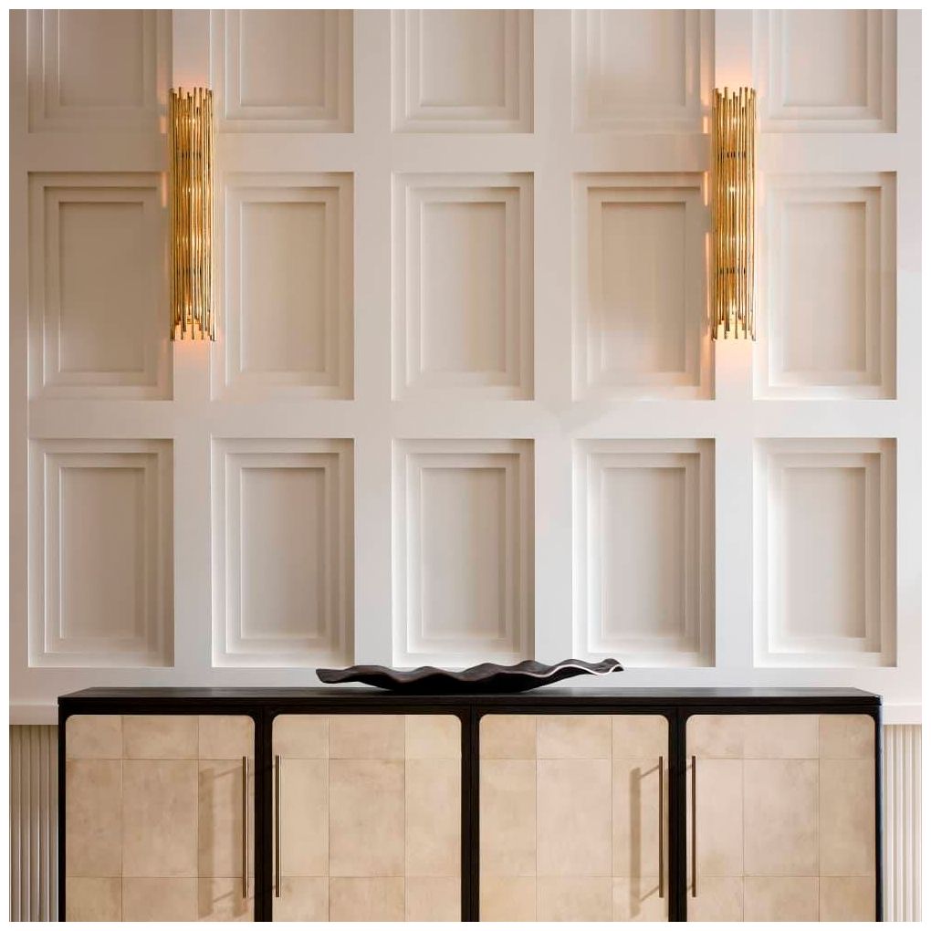 Image 6 Arteriors Home Prescott 26" High Gold Leaf Wall Sconce more views