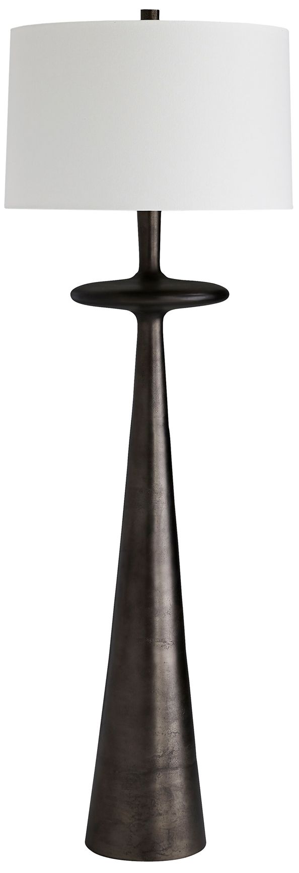 Image 5 Arteriors Home Putney 68" Antiqued Aluminum Finish Modern Floor Lamp more views