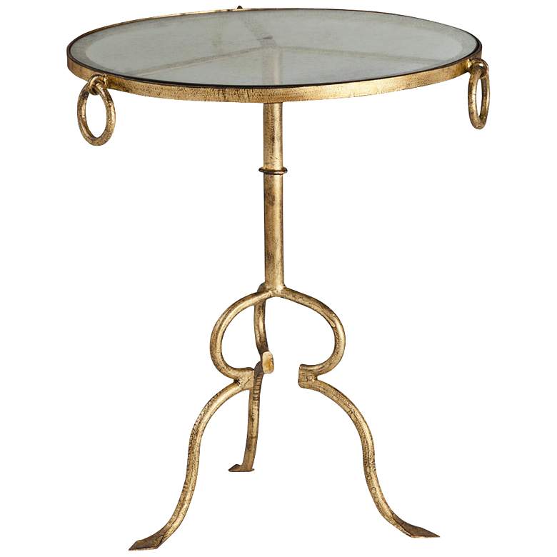 Image 1 Arteriors Home Raul Gold Leaf Side Table