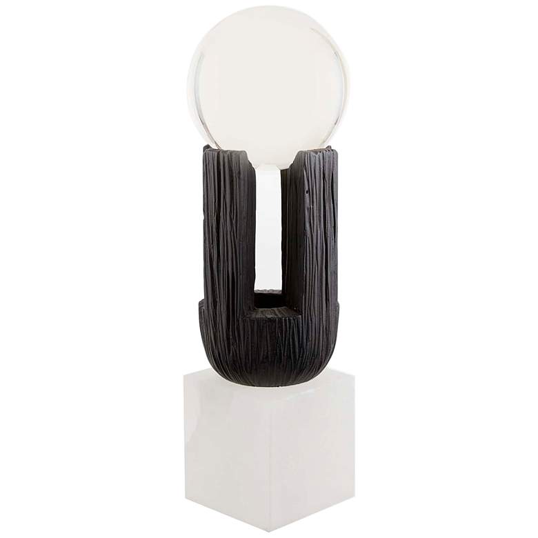 Image 1 Arteriors Home Rennon 15 inch High Faux Wood Ebony Sculpture