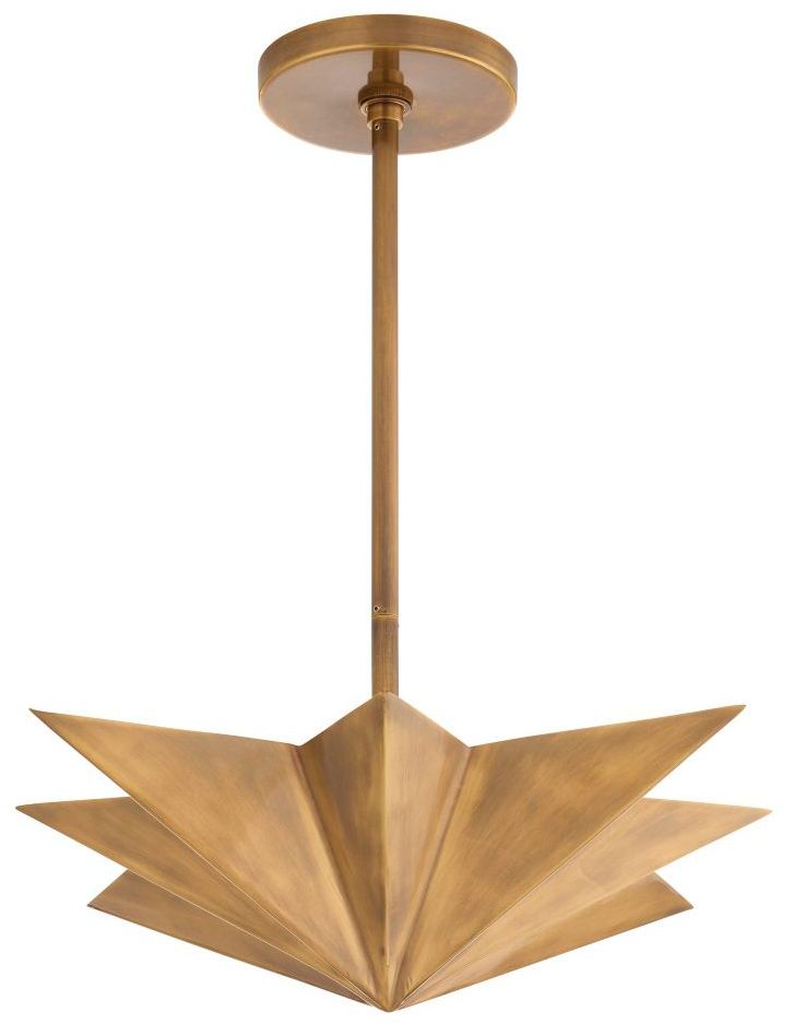 Thumbnail4 of Arteriors Home Rex 19" Wide Antique Brass Modern Star Pendant more views