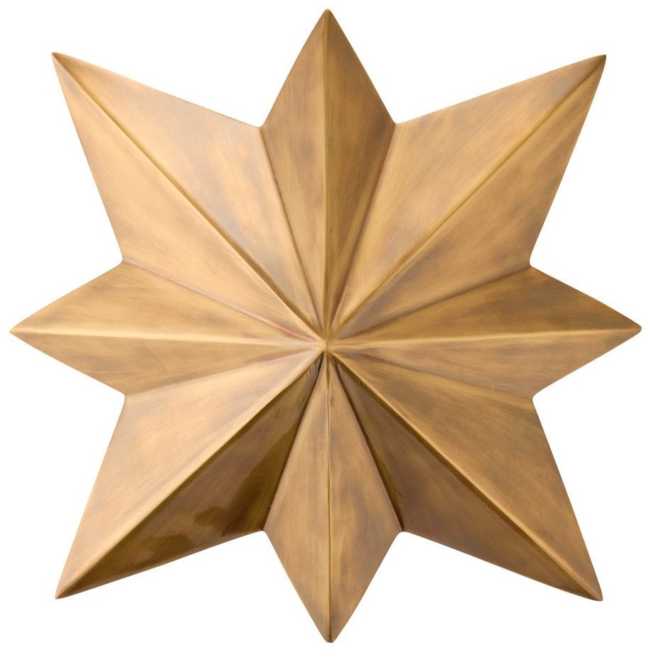 Arteriors Home Rex 19" Wide Antique Brass Modern Star Pendant