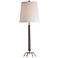 Arteriors Home Riley Gray Leather and Nickel Buffet Lamp