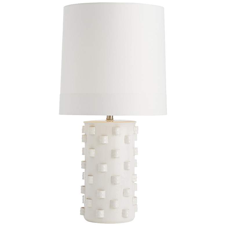 Image 1 Arteriors Home Robertson 31.5" Ivory Crackle Modern Ceramic Table Lamp