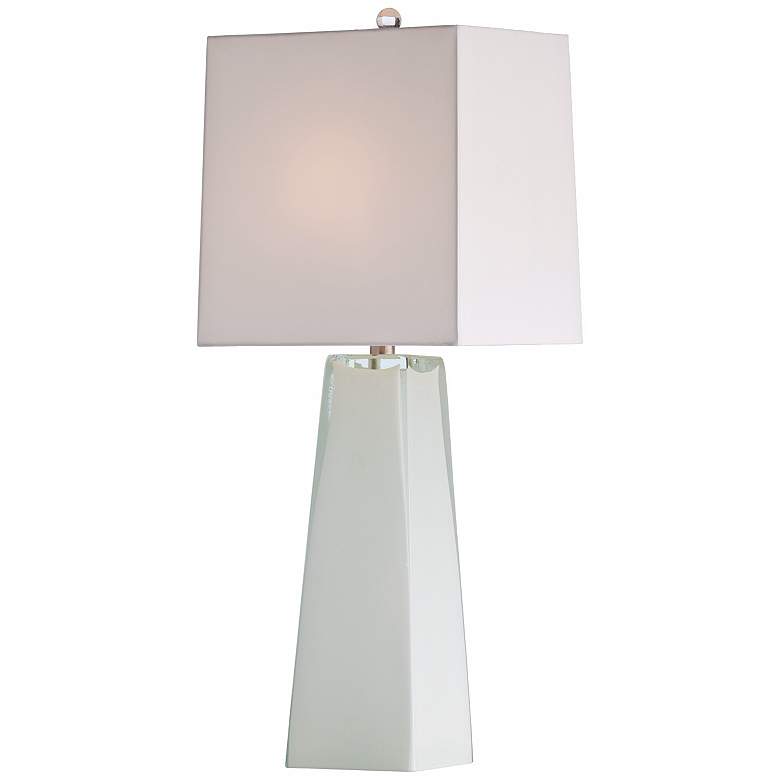 Image 1 Arteriors Home Roma White Cased Glass Table Lamp