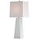 Arteriors Home Roma White Cased Glass Table Lamp