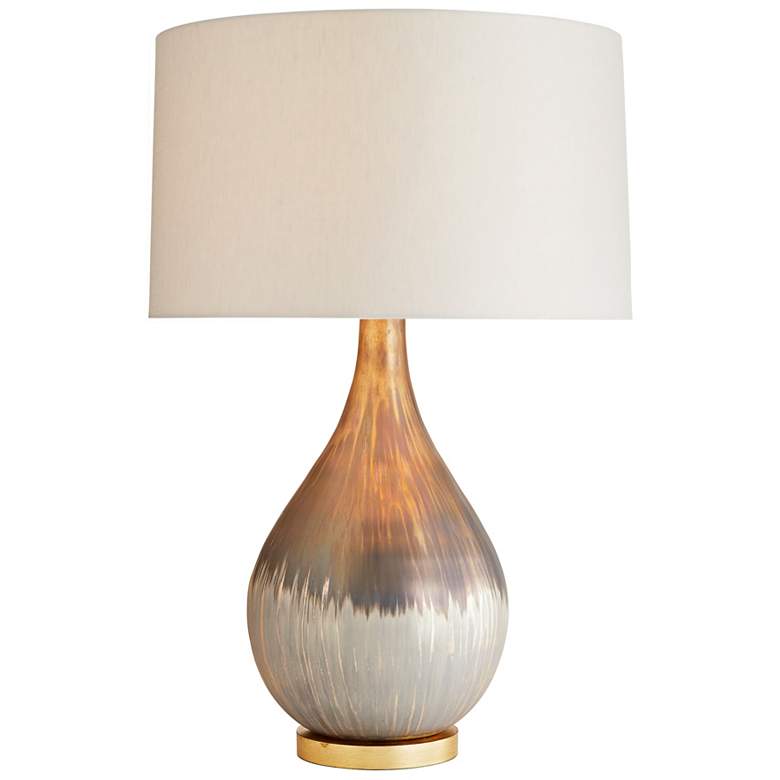 Image 3 Arteriors Home Romy 32 inch Satin Silvered Bronze Mercury Glass Table Lamp more views