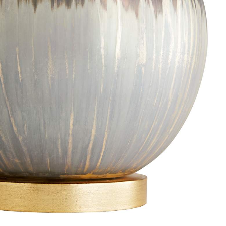 Image 4 Arteriors Home Romy 32" Satin Silvered Bronze Mercury Glass Table Lamp more views