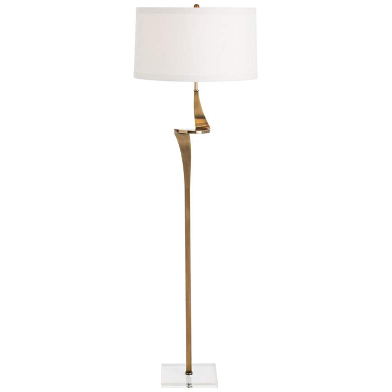 Image 1 Arteriors Home Roosevelt Antique Brass Floor Lamp