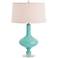 Arteriors Home Rory Soft Cyan Glass Table Lamp