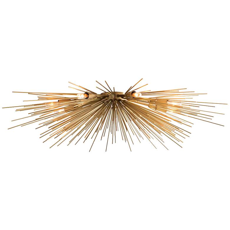 Image 2 Arteriors Home Roxanne 35" Wide Antique Brass Ceiling Light