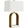Arteriors Home Rylan Antique Brass Open Arch Table Lamp
