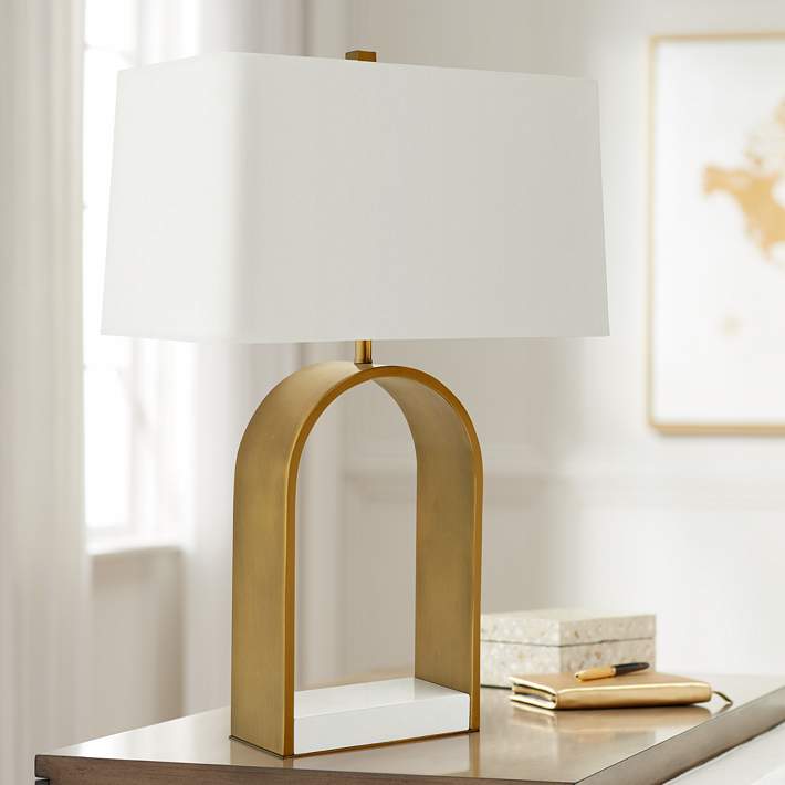 Arteriors Home Rylan Antique Brass Open Arch Table Lamp - #67R63 | Lamps  Plus