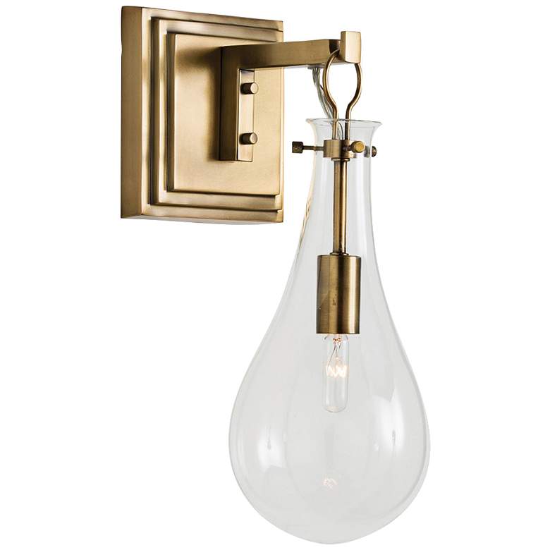 Image 1 Arteriors Home Sabine 15" High Polished Brass Wall Sconce