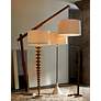 5_Arteriors Home Salford 52" High Vintage Brass Metal Floor Lamp more views