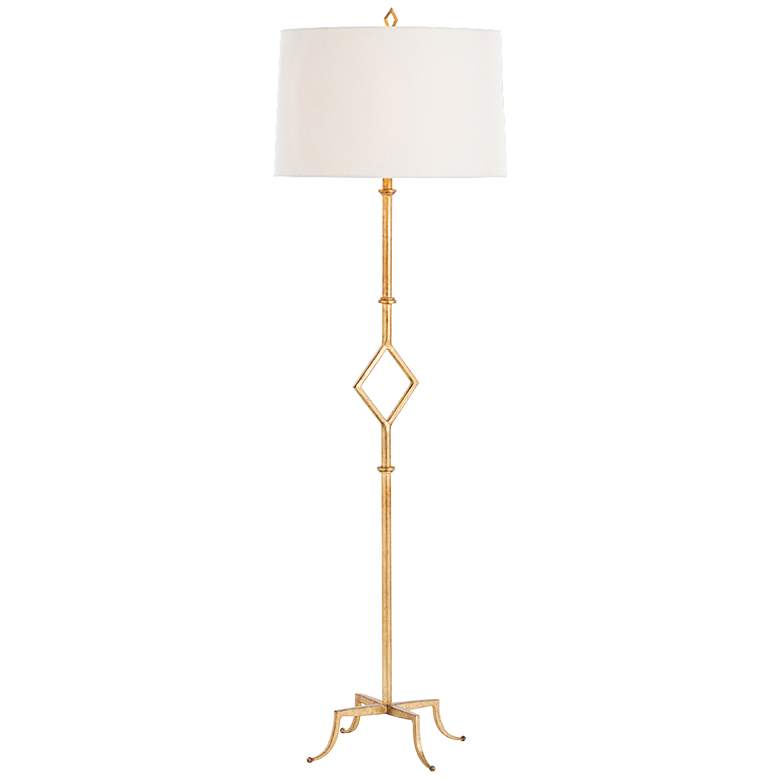 Image 1 Arteriors Home Salinger Gold Leaf Decorative Floor Lamp